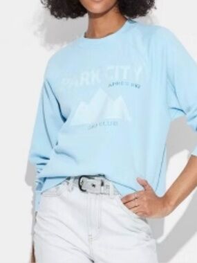 Park Ski Après Club Sweatshirt - baby blue XXS